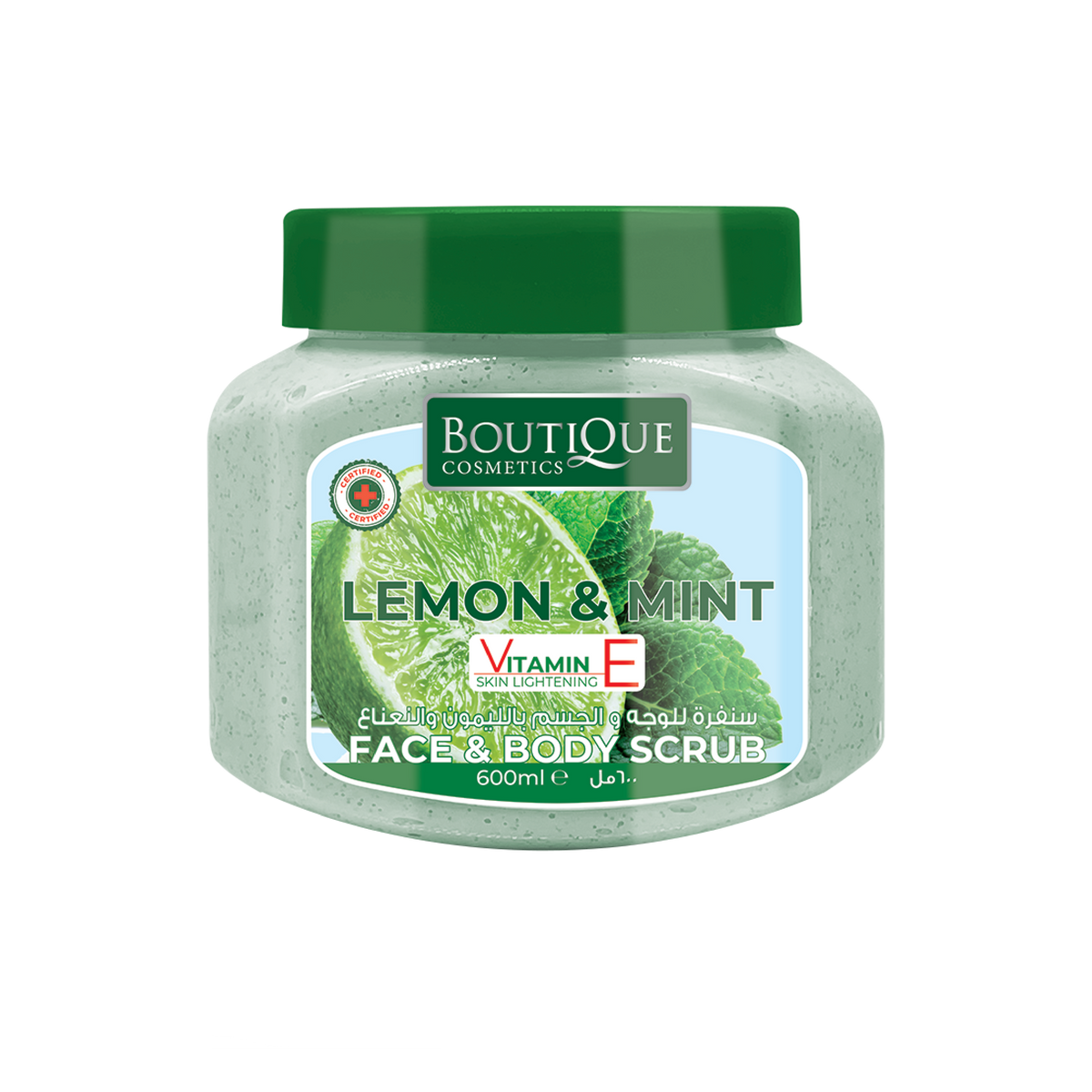 Refresh with BOUTIQUE - Face & Body Scrub Gel Lemon & Mint