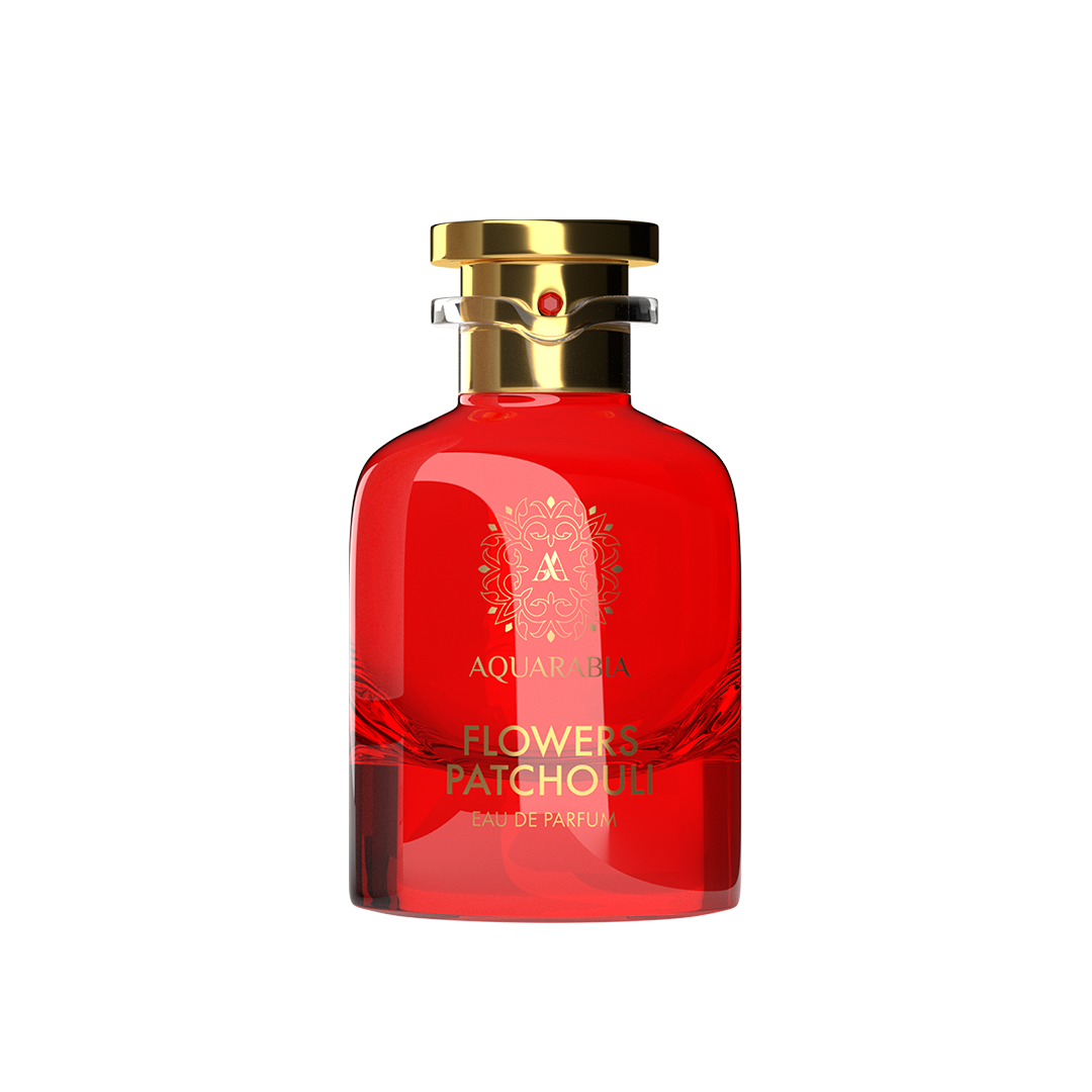 Aquarabia Flower Patchouli 100ml: Seductive Blend of Blackcurrant, Blood Orange & Musk